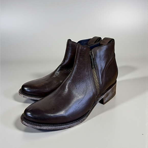 DW Goodyear Welt Leather Ankle Boots Men’s Size 10 Brown Hand Made NWOT - Picture 1 of 10